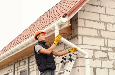 Pose et remplacement de gouttières au Dorat